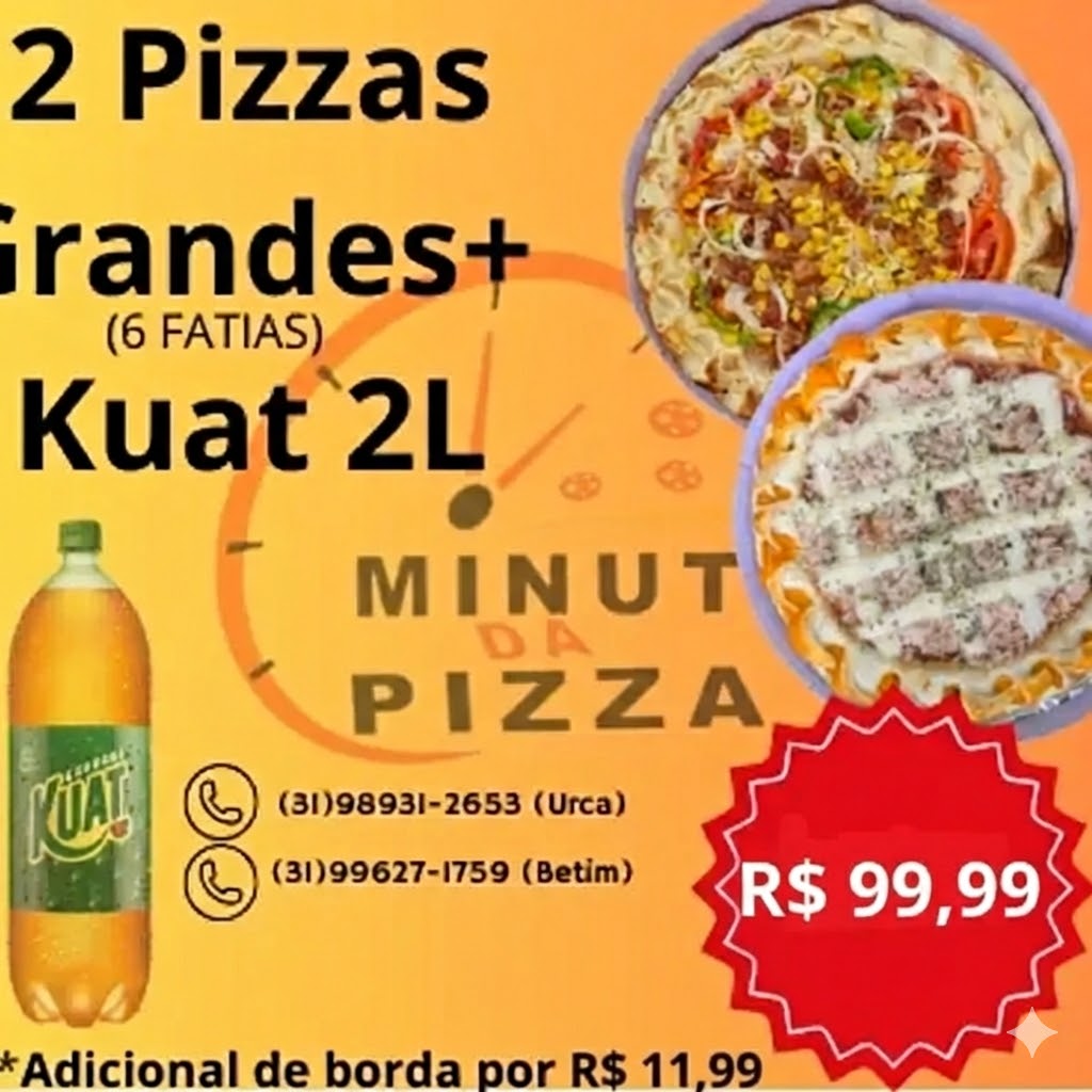 2 Pizzas Grandes + Kuat 2L